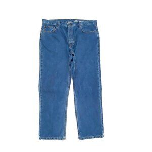 George Regular Men's size 40x30‎ Dark Wash Blue Denim jeans